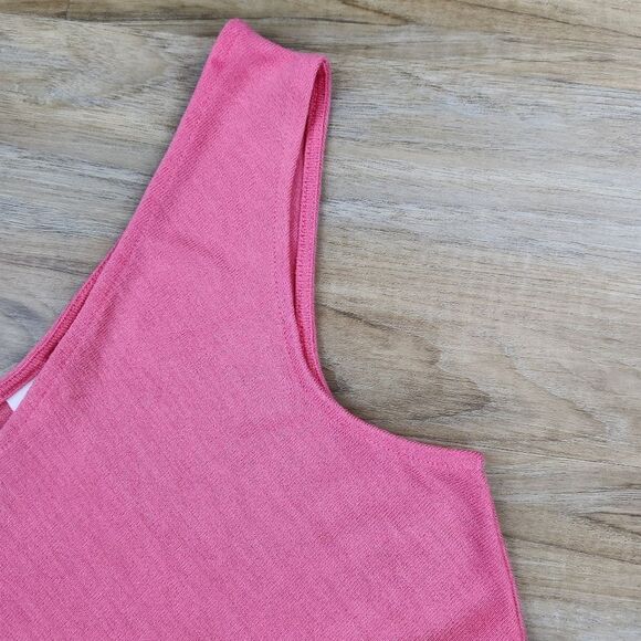 🔺️Gap Coral Vneck & Vback Lightweight Sleeveless Top Medium - Picture 5 of 10